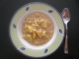 Pórková polévka s vločkama recept