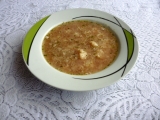 Ředkvičková polévka s květákem a vločkami recept