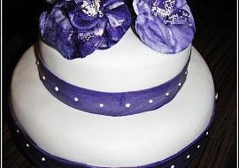 Svatební dort s kytkami recept