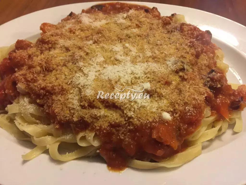 Sicilské špagety recept  těstoviny
