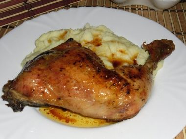 Pečená kuřecí stehna s kořením