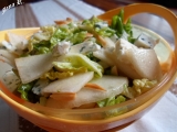 Hruškový salát s mandlemi recept