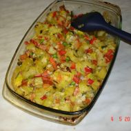 Zapečené brambory s mixem zeleniny recept