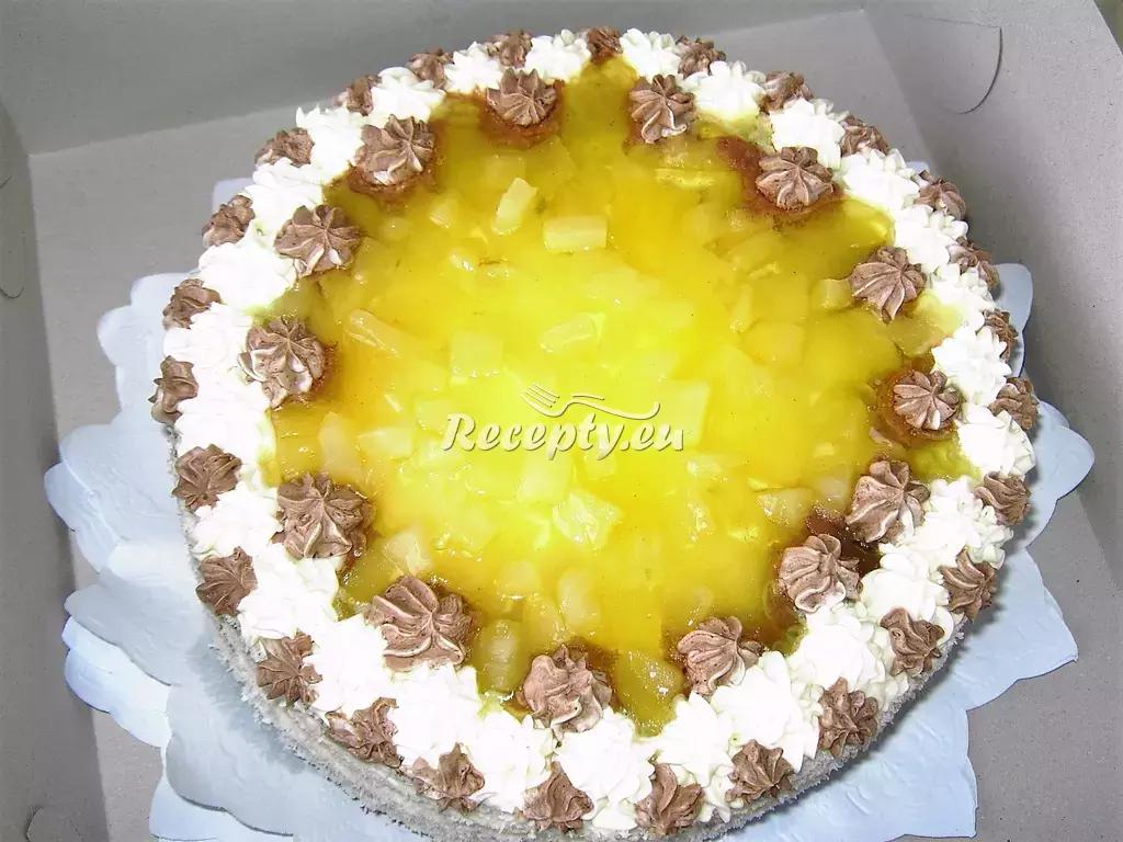 Tvarohový dort s pomerančem recept  dorty