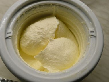 Smetanová vanilková zmrzlina