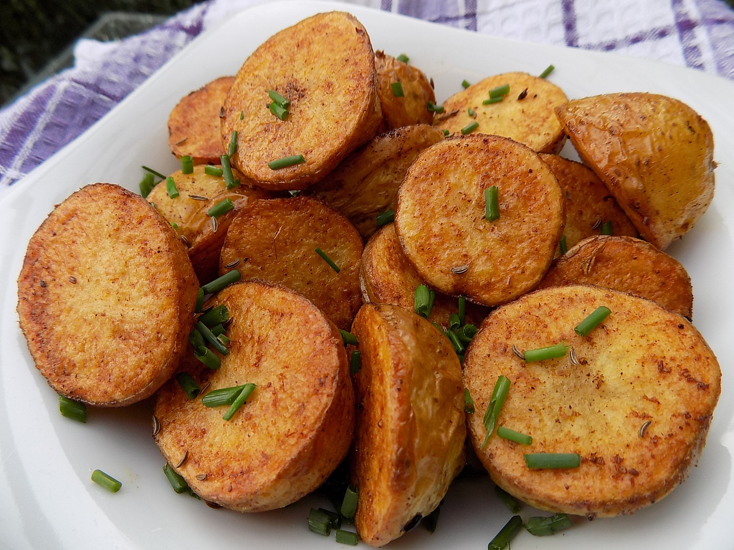 Pečené kmínové brambory recept