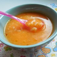 Příkrm rýžovo-mrkvová polévka recept