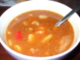 Gulášovo fazolová polévka recept