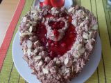 Valentýnské srdce  dortík recept