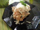 Rajčatovo lilková rýže recept