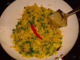 Pikantní hrášková rýže recept