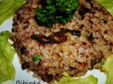 Krupkové rizoto s houbami shitake recept