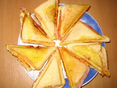 Recept Plněné trojúhelníky s masem
