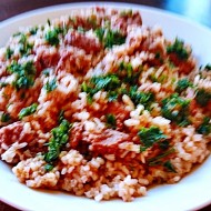 Vepřové plecko míchané s rýží recept