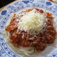 Sójová boloňská omáčka na špagety recept