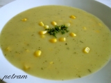 Bramborová krémová polévka s kukuřicí recept