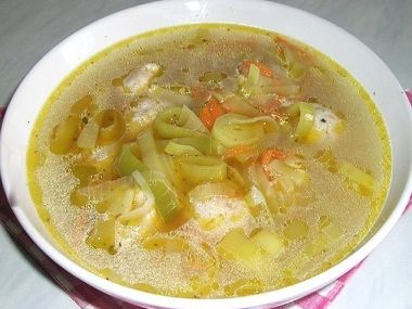 Pórková polévka s droždím  dia 7 S