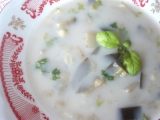 Lilková polévka s těstovinami recept