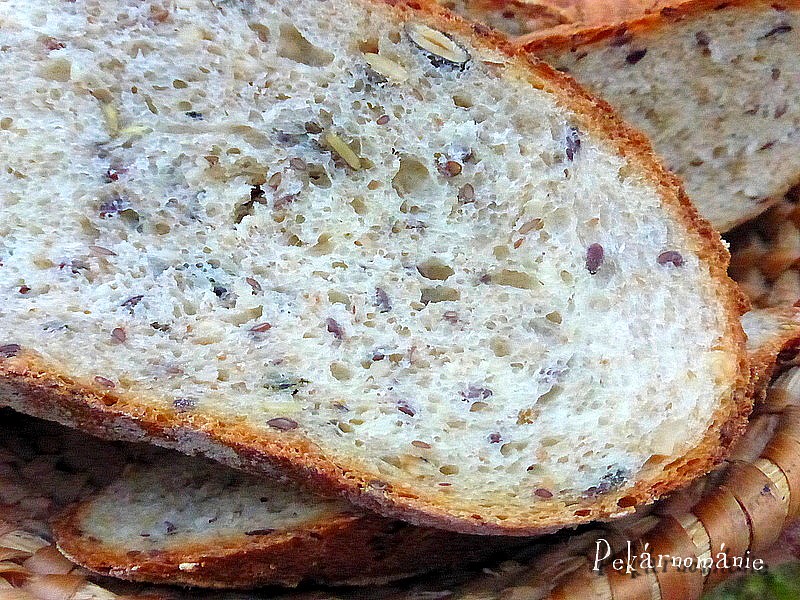 Pšeničný chléb se semínkovou záparou recept