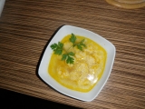 Mrkvová polévka s haluškami recept