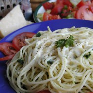 Špagety s parmazánovou omáčkou recept