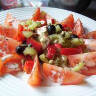 Zeleninový surimi salát recept