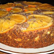 Pomerančovo-makovo-mandlový dort recept