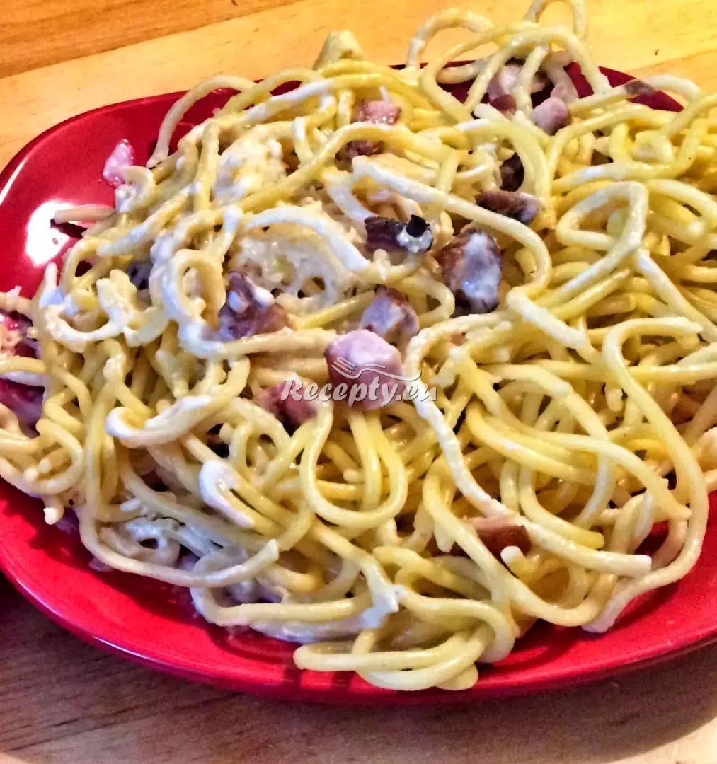Výborné špagety carbonara recept  těstoviny