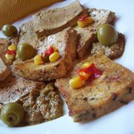Bylinkové tofu v olivové marinádě recept