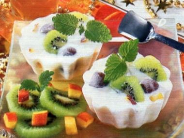Jogurtové bábovičky s ovocem