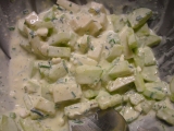 Zeleninový salát s cottage sýrem a hořčicí recept