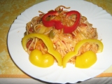 Zapečené špagety s lečem recept