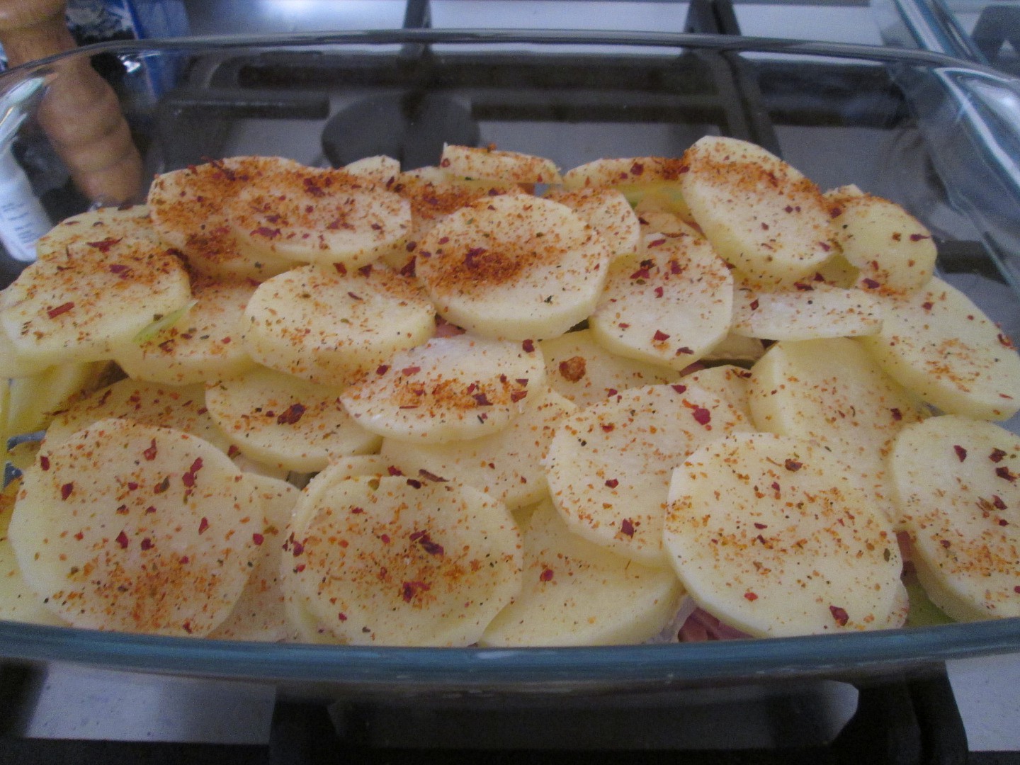 Zapečené brambory aneb co lednička dala recept