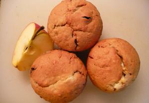 Jablečné muffiny s tvarohem