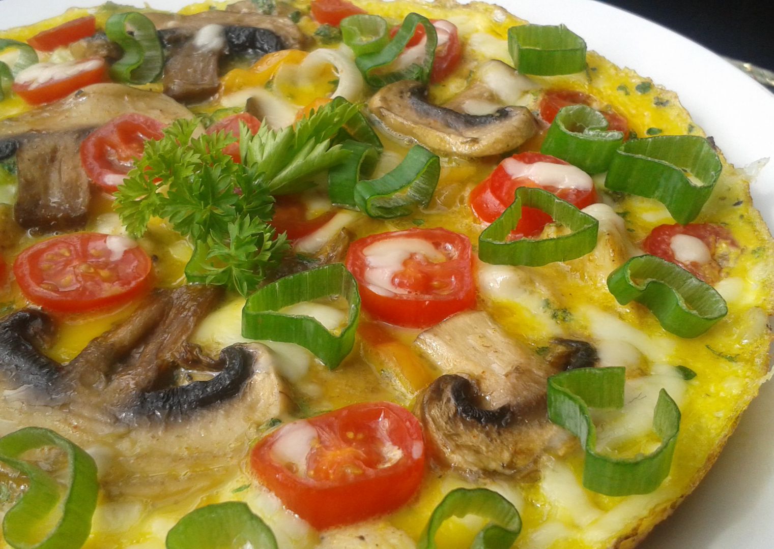 Žampionovo-kuřecí omeleta recept