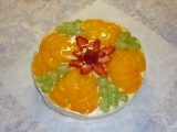 Ovocný dortík  zdobení recept