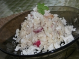 Salát z těstovinové rýže se šunkou a zeleninou recept