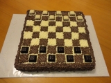 Šachovnicový dort recept