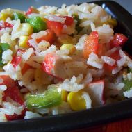Krabí rýžový salát recept