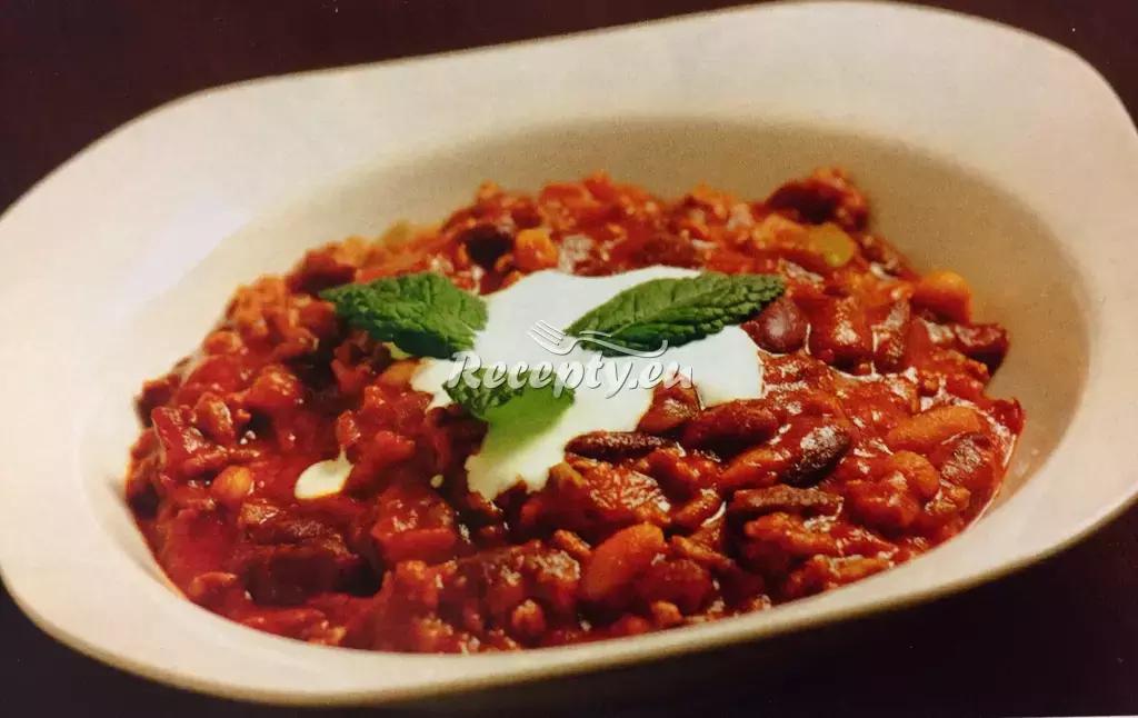 Pikantní fazole s chilli recept  fitness recepty