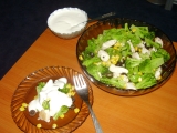 Brokolicový salát s kuřecím masem a dresingem recept ...