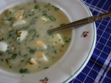 Sýrová polévka s vejci recept