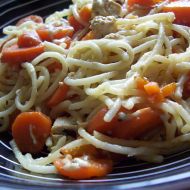Špagety s mrkví a tofu recept
