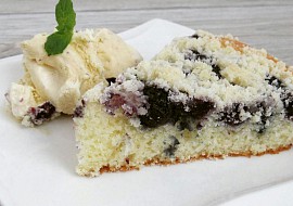 Borůvkový koláč s drobenkou recept
