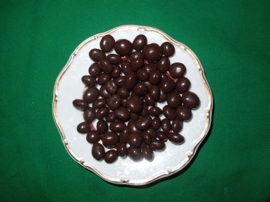 Kávová zrna v čokoládě