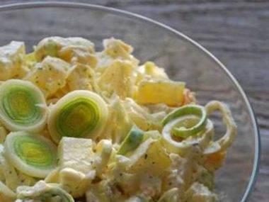 Pórkový salát s majonézou