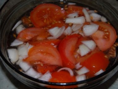 Rajčatový salát mnamka