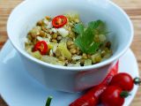Salát z čočky a mangoldových řapíků recept