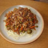 Špagety s vepřovým masem recept