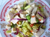 Pórkový salát s tofu recept